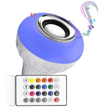 12W RGB Bulb LED Lamp E27 Wireless Speaker Smart Led Light Music Player Audio With Remote Control Colorful Music Bulb